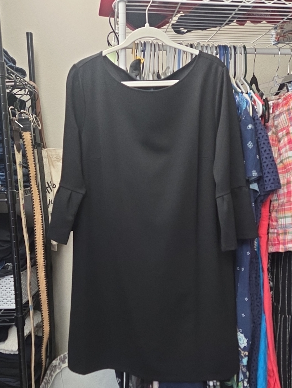 GAP Black Long Sleeve Shift Dress